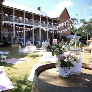 Picnic Setting with roses